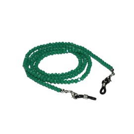 Purida Beaded Eyeglasses Chain for Women, Sunglasses Chain, Reading Glasses Holder,Lanyard for Face Mask, Crystral Glass Beads, Emerald