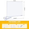 JOY DECOR 6 Pack Acrylic Clear Shelf Dividers for Closets