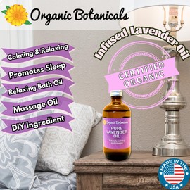 Pure Lavender Infused Oil, Certified Organic (2 oz)