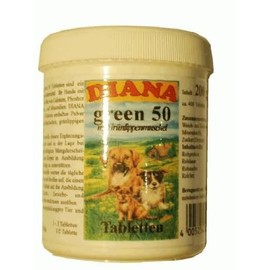 Diana Supplementary Food Green 50 Green-Lipped Mussel Tablets 200 g for Dogs