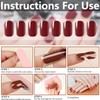 22 Sheets Removable and Portable Nail Stickers, Plain Gel Nail