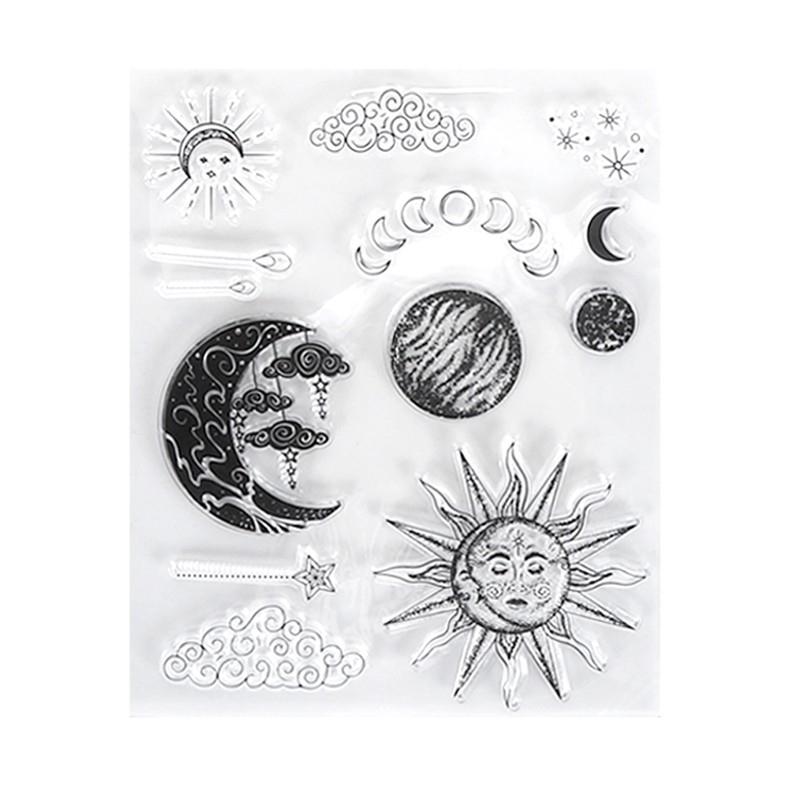6pcs Silicone Embossing Folders Multipurpose DIY Craft Template Molds for