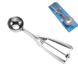 Ice Cream Scoops with Easy Trigger - 304 Stainless Steel Scoop for Ice Cream, Cookie Dough Scoope with Trigger Cupcake Scoop Perfect Make Ball for DIY Fruit Baller, Meatball, Muffin