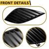 BXZ Fog Lamp Light Cover Bumper Insert Pair Glossy Black