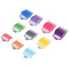 10 Sizes Hair Clipper Combs Guides Professional Colorful Number Coded