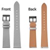 WOUKUP Quick Release Leather Watch Band Top Grain Leather Watch