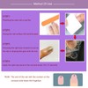 24 PCS Press-on Nail Long Fake Nail Violet Pattern False