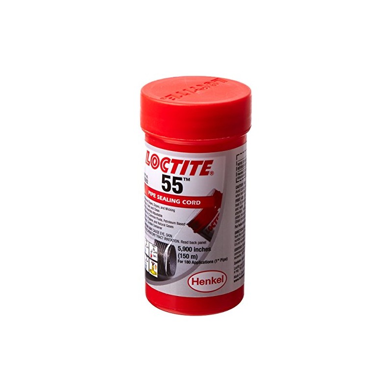 Loctite 55 442-35082 5700" Length Pipe Sealing Cord, Opaque Off-White