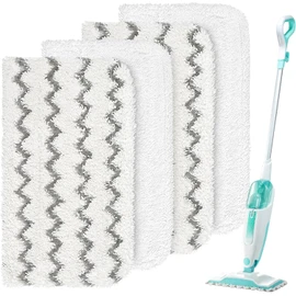 HOMEXCEL Steam Mop Replacement Pads for Shark Steam Mops S1000/S1000A/S1000C/S1000WM/and S1001C-Reusable Microfiber Steamer Scrub Mop Pads for All Hard Floors-4 Pack