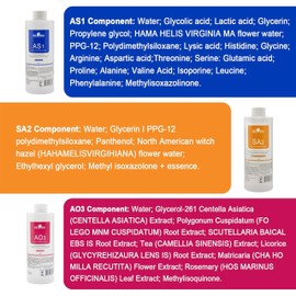 Elitzia 2 Set of Aqua Peeling Solution Hydro Facial Dermabrasion Machine Aqua Peel Serum Skin Care AS1 SA2 AO3 for Face Cleansing & Moisturizing 400ml/14.1Fl.oz (Set of 3 Bottles) ETYYS123