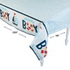 Fun Express Nautical Boy Baby Shower Plastic Tablecloth - Party