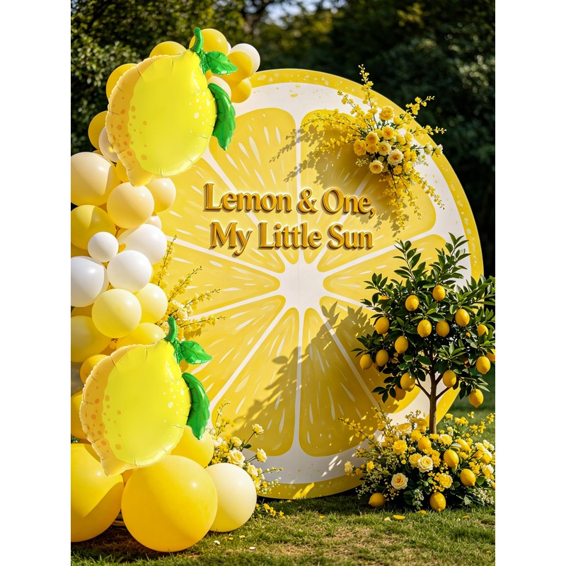 Yellow Lemon Balloons,Lemonade Balloons for Freshly Graduated Lemon Decor,She Found