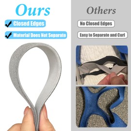 2 Packs Headgear Compatibility with Nuance Pro Closed Edges Replacement CPAP Headgear Strap for Nuance Pro Gel Nasal Pillow Mask Replace Part(Without Nasal Pillow Frame)