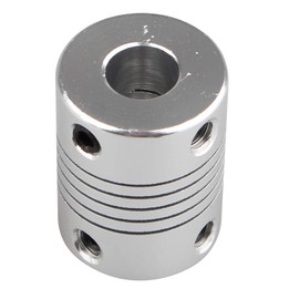 Jopto 4 Flexible Shaft Couplers 5mm to 8mm Stepper Motor Coupling Aluminum Alloy Connector Compatible with Creality CR-10 CR-10S S4 S5 Makerbot RepRap Prusa i3 3D Printer or CNC