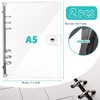 2 Pack A5 6 Ring Soft Cover Binder with Snap