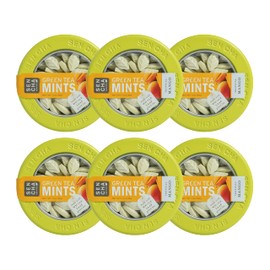 SEN CHA Naturals Green Tea Mints, Tropical Mango, 1.2 oz (Pack of 6)