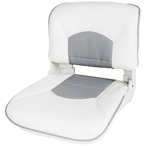 Tempress Profile Guide Boat Seat with White/Gray Welded Cushion