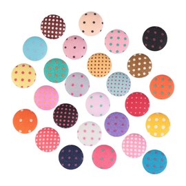 TEHAUX 100 Piezas Botonadura Plana De Lunares Botones De Tela Para Manualidades Accesorios De Color Botones Surtidos Para Bolsos Para Ropa