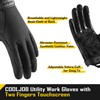 COOLJOB Touchscreen Utility Men's Work Gloves with Grip, Breathable Cooling
