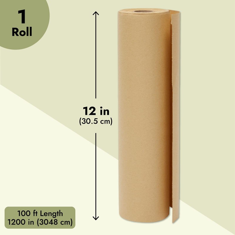 Brown Kraft Paper Roll (305mm x 30.5m) Brown Paper Packing
