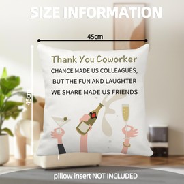 Leaving Gifts for Colleagues: Women's Cushion Covers, Thank You Gifts for Work Besties