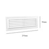 9" x 3" White Plastic Louvre Air Vent Grille with