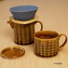 Imari Pottery 02104413 Hasami Ware Chojuro Kiln Coffee Server, Lattice