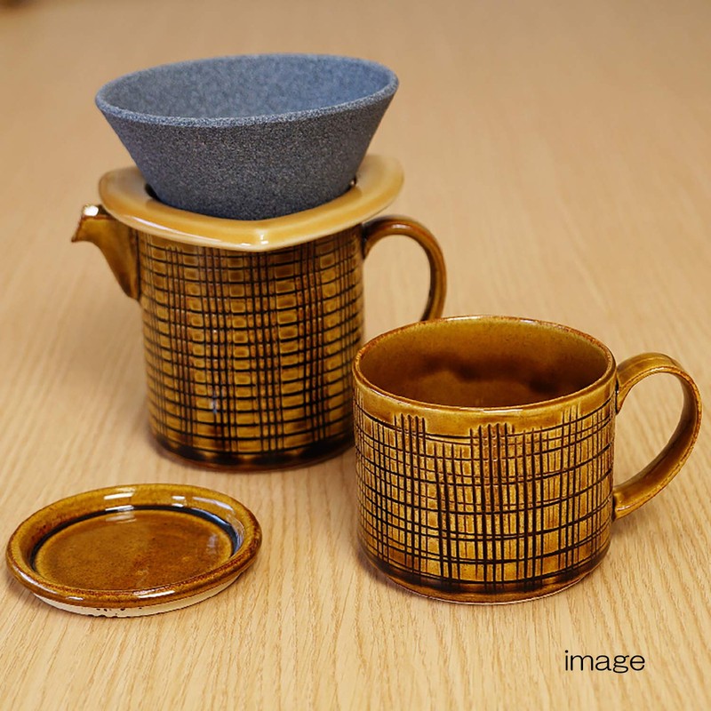Imari Pottery 02104413 Hasami Ware Chojuro Kiln Coffee Server, Lattice