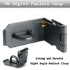 Sayayo Door Hasp Latch Lock 4 Inch Right Angle Padlock