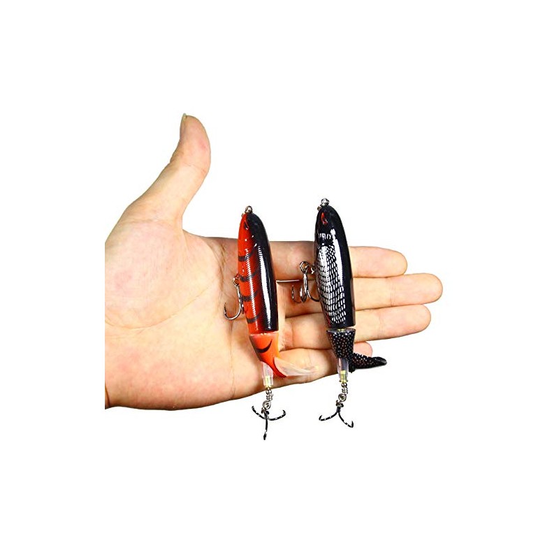 Nuguri Fishing Lure Set of 4 Wobblers Pencil Popper Wobbler