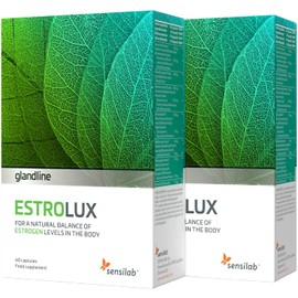 EstroLux Oestrogen Tablets - Vitamin B6, Rosemary, Lemon Balm, Black Pepper - Natural Product, Soy and Hormones Free - 120 Capsules by Sensilab