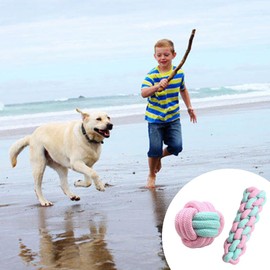 XINDAOLAISHENGQ 2 Packs Puppy Rope Toys Chew Ropes Puppy Rope Toys Teething Toys Puppy Chew Toys Cotton Dog Tug Toys Puppy Teething Toys for Puppys Small Mediuem Dogs