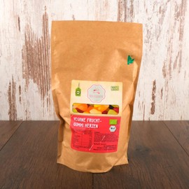 süssundclever.de® Organic Fruit Gum Hearts | Vegan | 500 g | Fruit Gum | Plastic-Free and Ecologically Sustainably Packed