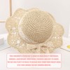 Baby Strohhut, Mädchen Sommer Kinder Strandhut mit Bogen Faltbar Sonnenhut