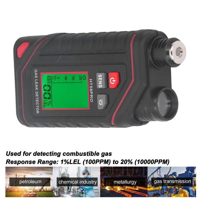 Gas Leak Detector Combustible Gas Alarm Multifunctional Handheld Gas Tester