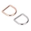 120Pcs Metal D Rings Seamless Interface Strong Load Bearing Gold