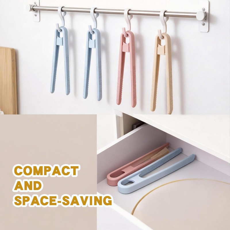 TAYCZGQL 6 Pcs Small Silicone Tongs with Non Slip Heat