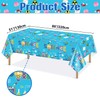 Hegbolke 4 Pack Science Party Tablecloths, Mad Scientist Decorations