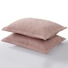 MarCielo 2-Piece Embroidered Pillow Shams, Decorative Microfiber Pillow Covers Set