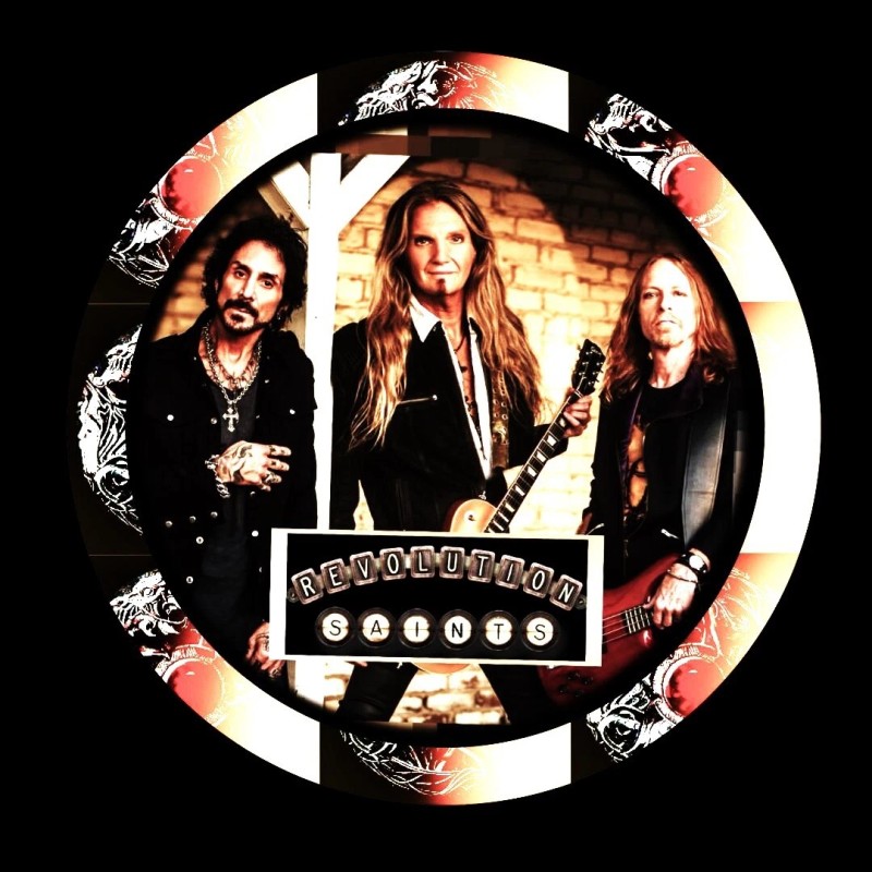 REVOLUTION SAINTS ROCK BAND FIVE REVOLUTION LARGE PIN