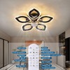 Dalouguan 21-Inch Ceiling Fan with Lights and Remote Control, Black