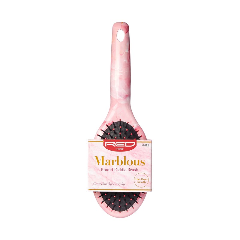Red by Kiss Marblous Paddle Brush (Round)