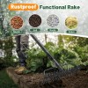 Nicecho DOUBLE SIDES Rake 17 tines with 49" long Garden