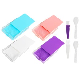 Kit de bandeja de pintura de diamante para arte, 4 cajones con cubiertas, bandeja de almacenamiento para manualidades, manualidades