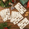 Peryiter 100 Pack Christmas Reindeer Paper Napkins Disposable 3 x