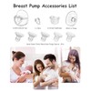 Accesorios de extractor de leche usables, piezas de bomba de