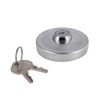 Fuel Cap with Lock Diameter 40 mm, Polished Aluminium –
