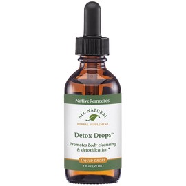 Native Remedies Native Remedies Detox Drops - All Natural Herbal Supplement Promotes Systemic Body Cleansing, Toxin Release and Liver Function and Detoxification - 59 mL