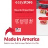 Rubbermaid EasyStore Large Containers, 18-Piece Set, Food Storage Containers, Food