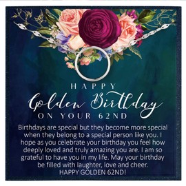 62nd Birthday Gift for Women Birthday Gift for 62 Year Old Woman Gifts for Her Bday Gift Ideas for 62 Birthday Jewelry Gift for Women Age 62 - Eternal Circle Bracelet